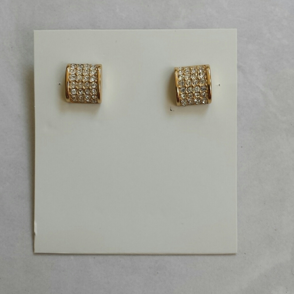 Boutique Square Faux Diamond Earrings